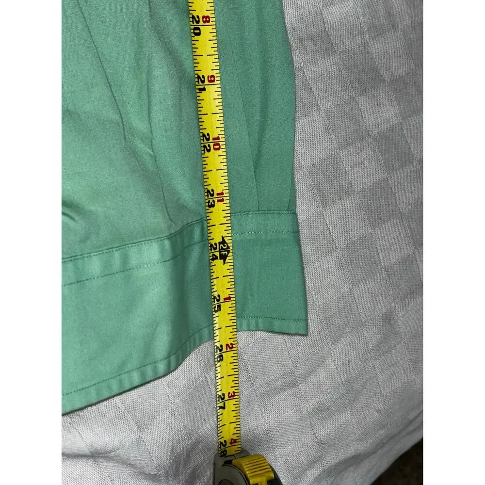 Ralph Lauren Polo men's 100 % cotton, mint green shirt, XL with pink pony